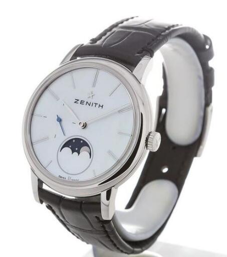Concise copy Zenith watches are made of steel.