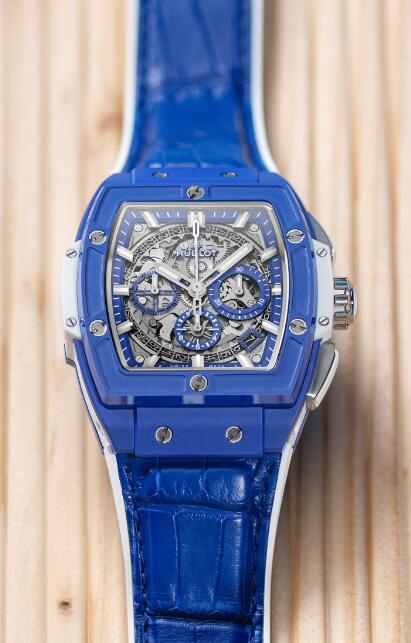 New replication watches are charming with blue color.