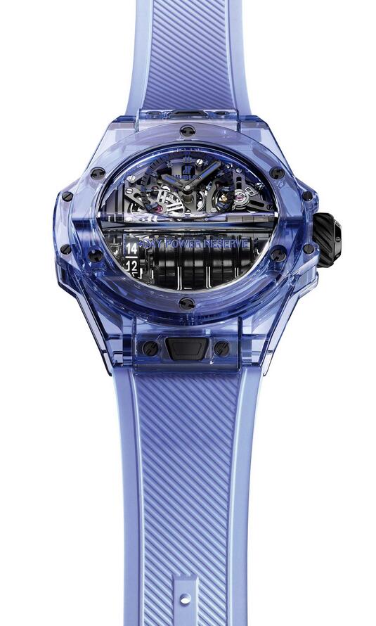 Replica watches in new design are very prominent because of the blue sapphire crystal.