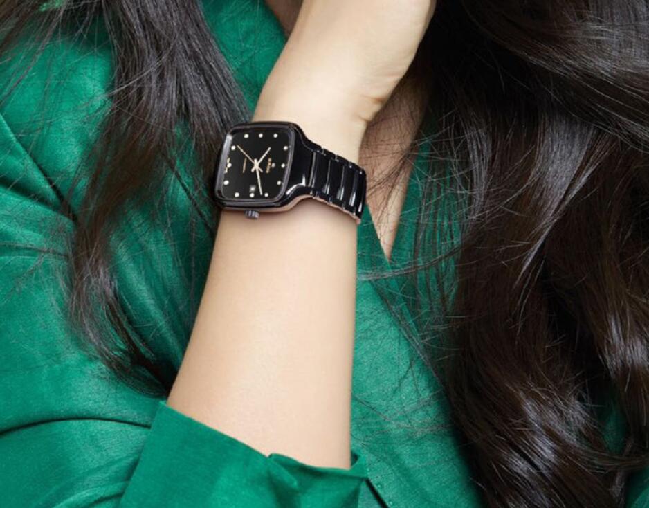 Swiss fake watches are charming with black color.